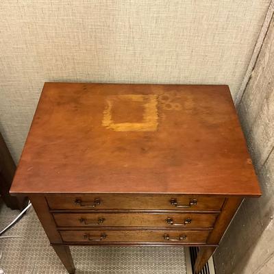 MB642 Regency Style Three Drawer Night Stand