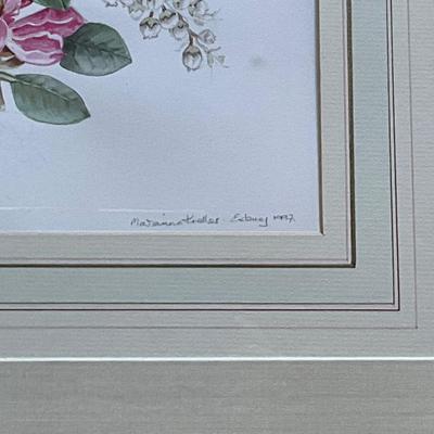 MB643 Rhododendrons Framed Artwork with Artists Signed Book Marianna Kneller