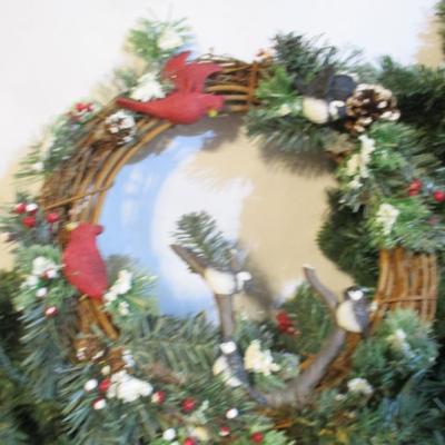 Christmas Wreaths Garland & Poinsettias Lot 26