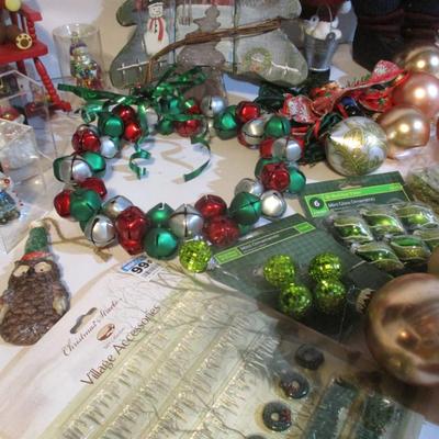 Vintage Decorations Glass Blown Ornaments Bells Lot 27