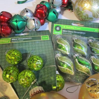 Vintage Decorations Glass Blown Ornaments Bells Lot 27