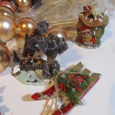 Vintage Decorations Glass Blown Ornaments Bells Lot 27