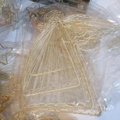 Vintage Decorations Glass Blown Ornaments Bells Lot 27