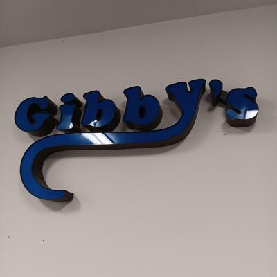 "GIBBY'S" INDIVIDUAL LETTER RETAIL SIGN