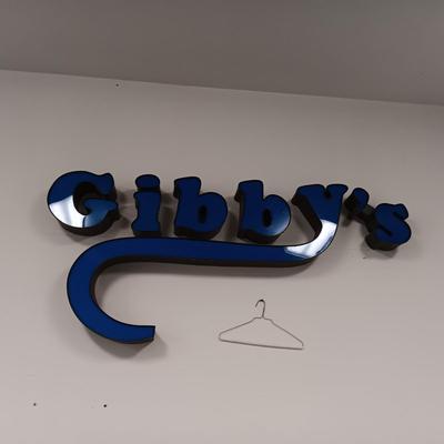 "GIBBY'S" INDIVIDUAL LETTER RETAIL SIGN