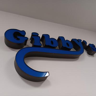 "GIBBY'S" INDIVIDUAL LETTER RETAIL SIGN