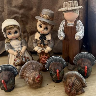 Pilgrims & turkeys