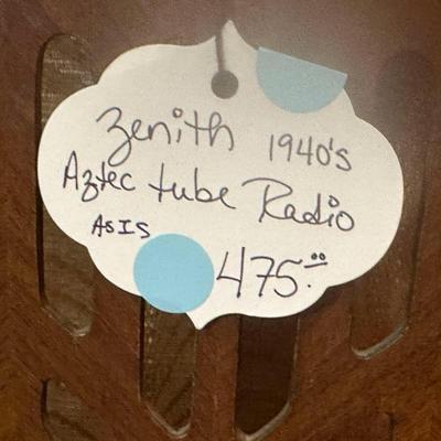 Lot 24: Waterford Lamp, Antique Zenith Tube Radio & More