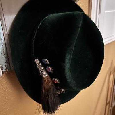 Lembert Velour Fedora and Pins