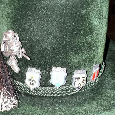 Lembert Velour Fedora and Pins