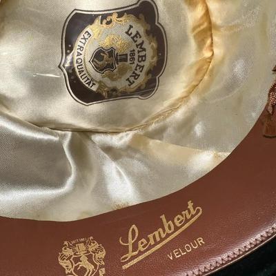 Lembert Velour Fedora and Pins