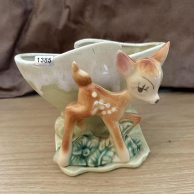 Vintage deer planter