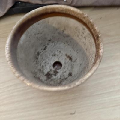 Glazed planter