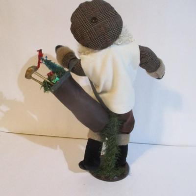 Santa Golfer Figurine