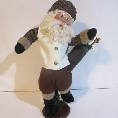 Santa Golfer Figurine