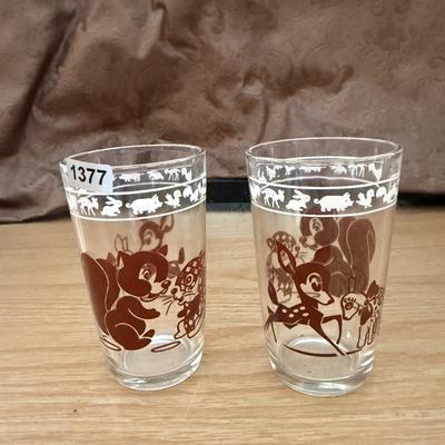Deer & squirrel juice glass