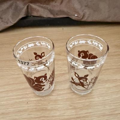Deer & squirrel juice glass