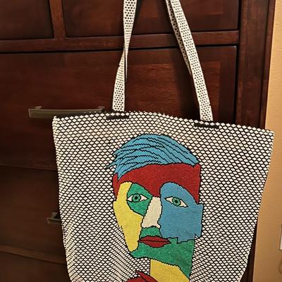 Modern Art Bead Sack Purse