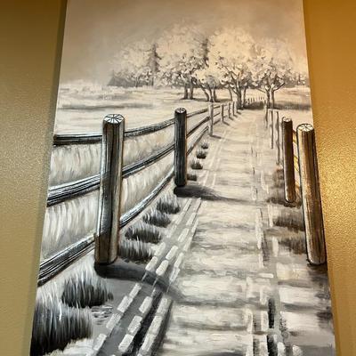 Extra Large Snowy Path Picture