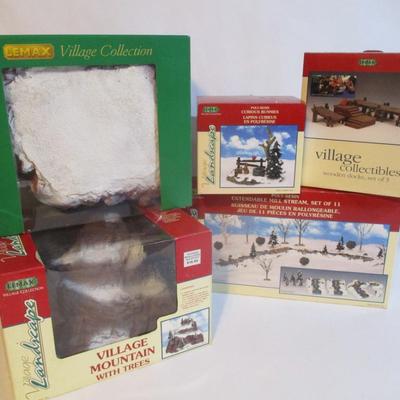 Lemax Landscapes & Village Collectibles Lot 46 With Original Boxes