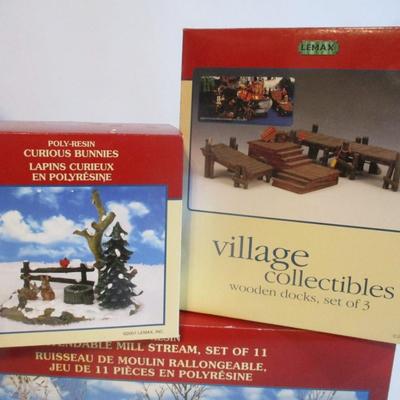 Lemax Landscapes & Village Collectibles Lot 46 With Original Boxes