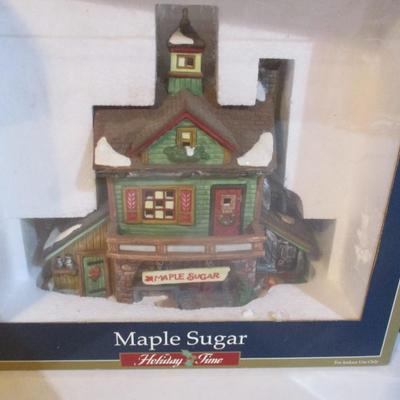 Holiday Time Porcelain Buildings With Original Boxes