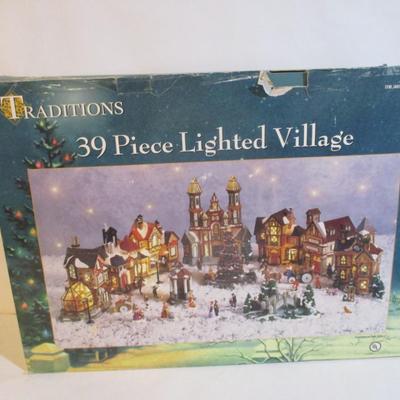 Traditions 39 Pieces Lighted Village