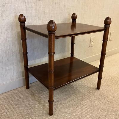 MB658 Vintage Two Tier Mahogany Side Table