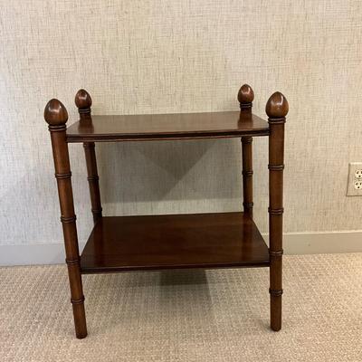 MB658 Vintage Two Tier Mahogany Side Table
