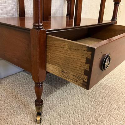 MB659 Vintage Mahogany Canterbury on Wheels