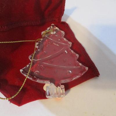 32 - North Avon & Marquis Waterford Glass Ornaments