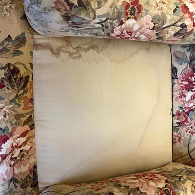 MB661 Pair of Custom Upholstered Club Chairs with Matching Ottomans