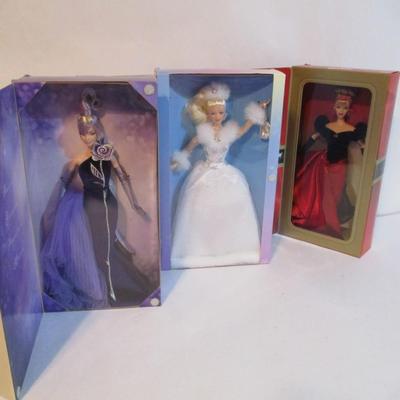 Vintage Barbie Dolls Winter Splender Winter's Reflection The Sterling Silver Rose Bob Mackie Lot 58