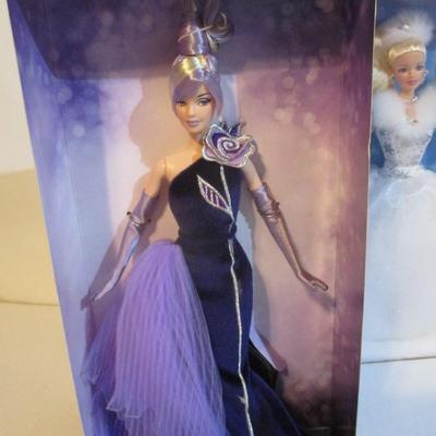 Vintage Barbie Dolls Winter Splender Winter's Reflection The Sterling Silver Rose Bob Mackie Lot 58