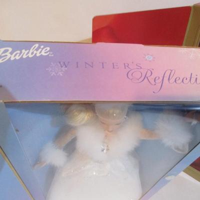 Vintage Barbie Dolls Winter Splender Winter's Reflection The Sterling Silver Rose Bob Mackie Lot 58