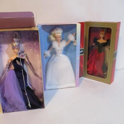 Vintage Barbie Dolls Winter Splender Winter's Reflection The Sterling Silver Rose Bob Mackie Lot 58