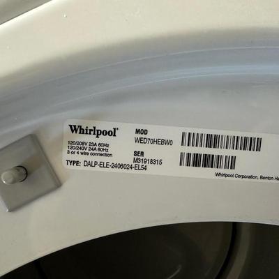 WHIRLPOOL DIGITAL SENSOR DRYER