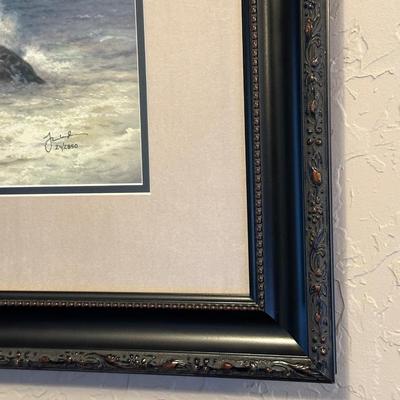 SIGNED AND NUMBERED THOMAS KINKADE "SEASIDE MEMORIES IV"