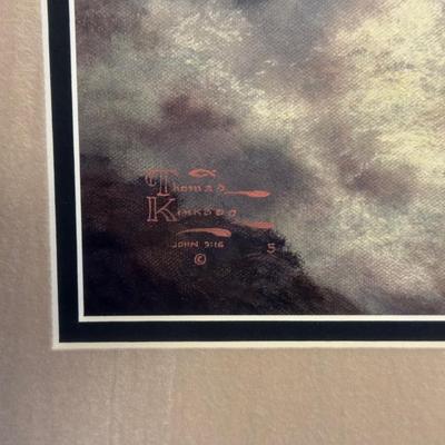SIGNED AND NUMBERED THOMAS KINKADE "SEASIDE MEMORIES IV"