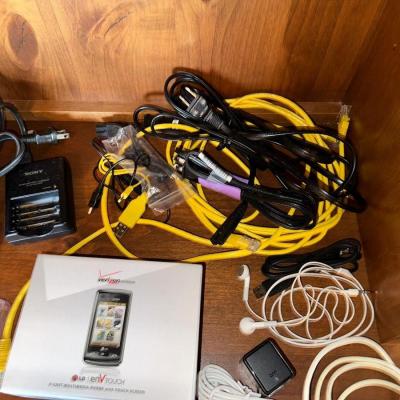 MOTOROLA FLIP PHONE, CELL PHONE CASES AND CHARGERS PLUS MORE