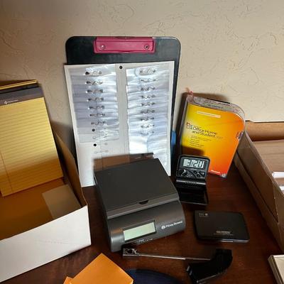 OFFICE SUPPLIES, POSTAGE SCALE, SOFTWARE AND MORE