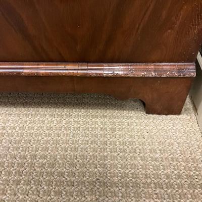 MB 665 Vintage Quality Burl Wood Veneer Armoire