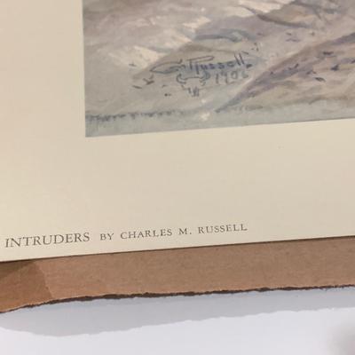 1958 Charles M. Russell Watercolors of the West Print Set
