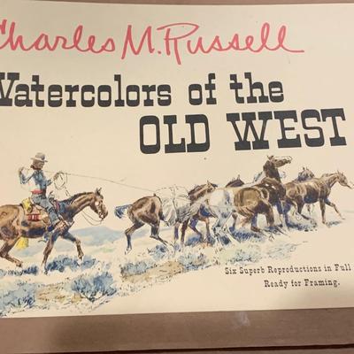 1958 Charles M. Russell Watercolors of the West Print Set
