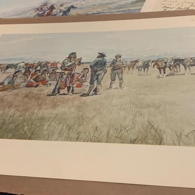 1958 Charles M. Russell Watercolors of the West Print Set