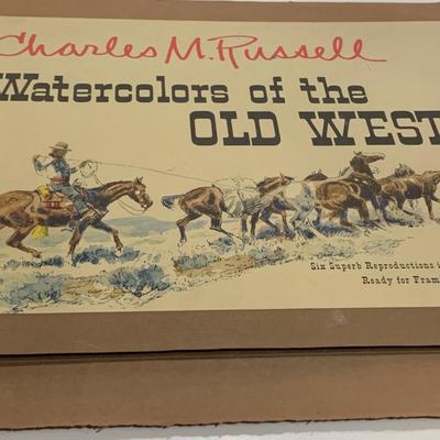 1958 Charles M. Russell Watercolors of the West Print Set