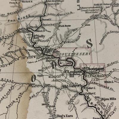 Authentic 1870s Maps of the West Indian Territory