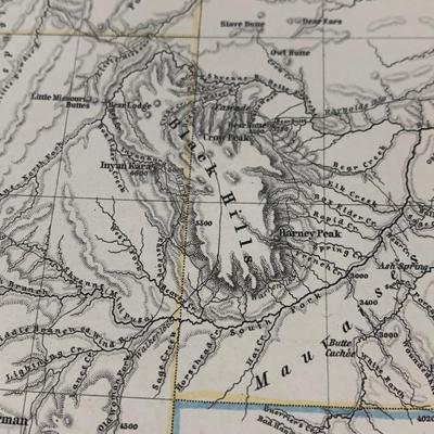 Authentic 1870s Maps of the West Indian Territory