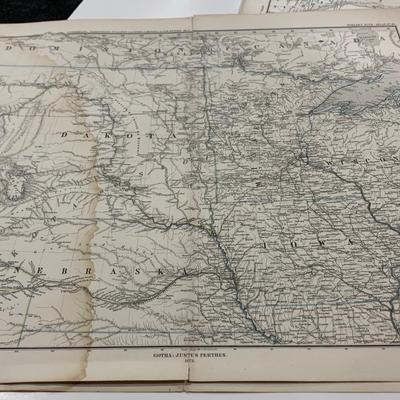 Authentic 1870s Maps of the West Indian Territory