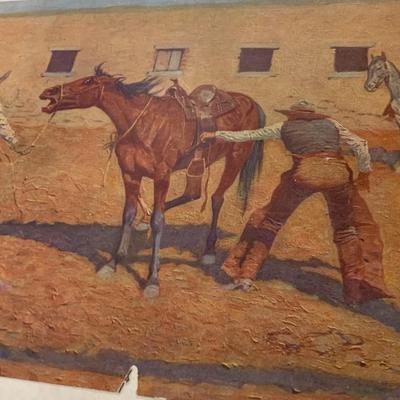 1909 Remingtons For Best Paintings Early Color Litho Folio